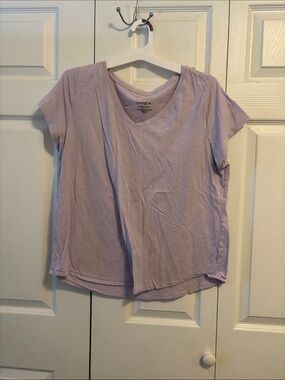 Light Lavender V-Neck Tee